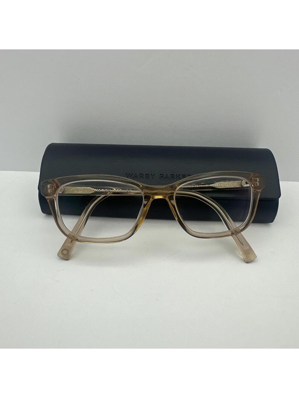 Warby Parker Eyeglasses Upton 668 Clear Pink Rectangular Frame 52-17-145mm